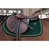 Saddle Pad Jumping Velvet Pine Green