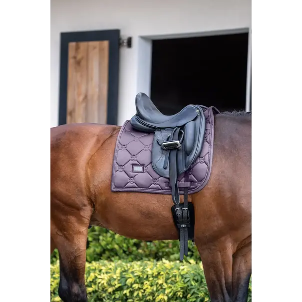 Equestrian Stockholm Dressage Saddle Pad Dark Violet Full