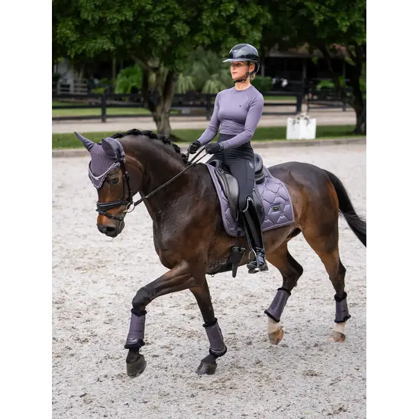 Equestrian Stockholm Dressage Saddle Pad Dark Violet Full