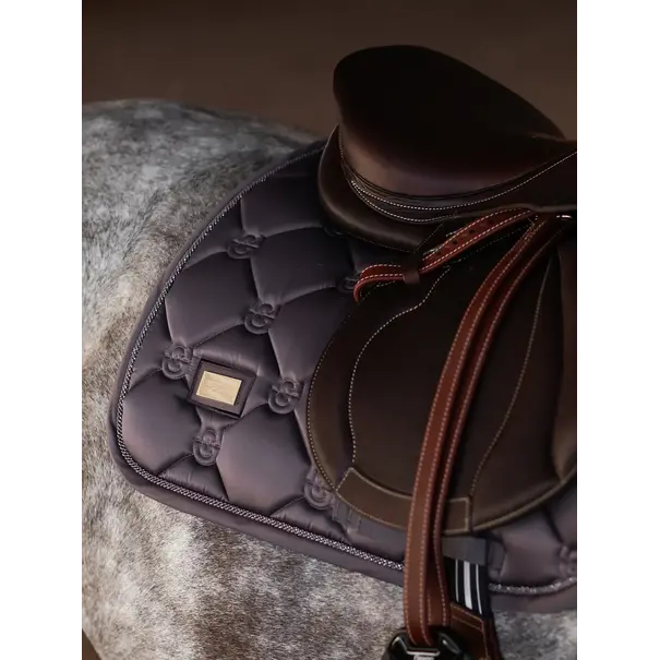 Equestrian Stockholm Jump Saddle Pad  Dark Violet Full
