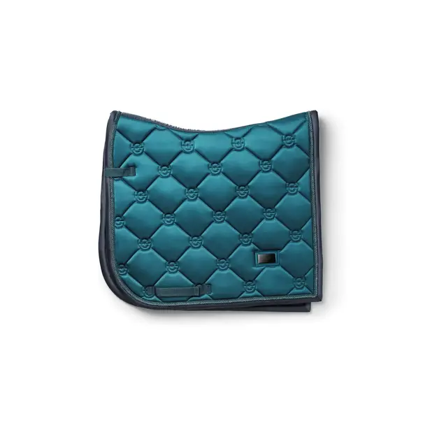 Equestrian Stockholm Dressage Saddle Pad Teal Blue Full