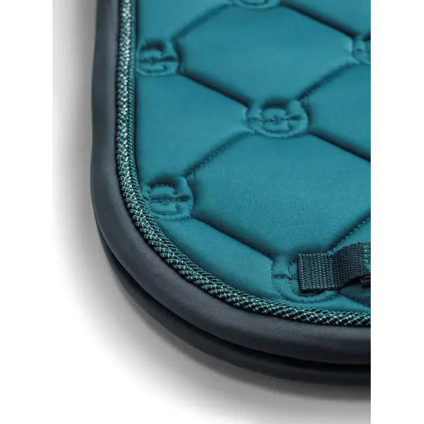 Equestrian Stockholm Dressage Saddle Pad Teal Blue Full