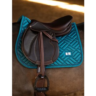 Jump Saddle Pad Modern Teal Blue Full