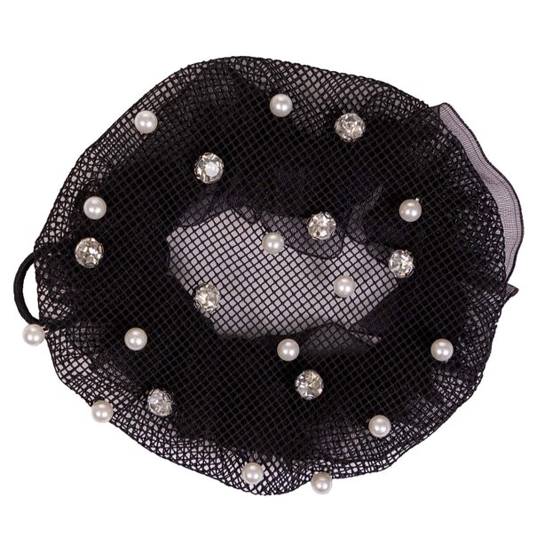 QHP Haarnet Twinkle Black/Silver