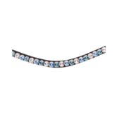 X-line Frontriem Glam Petrol/Blauw/Zilver