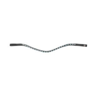 X-Line Frontriem Glam Petrol/Zwart/Blauw