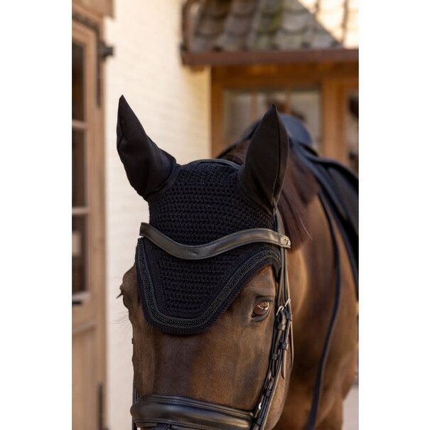 Kentucky Oornetje Velvet Mini Pearls Black Full