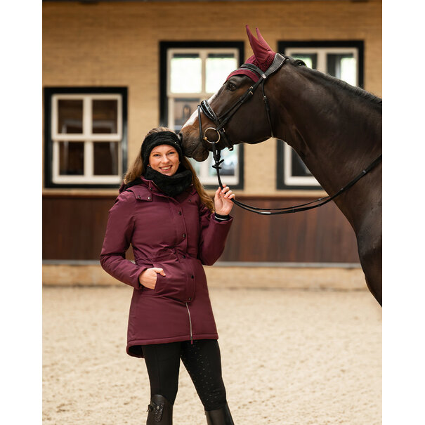 QHP Winterjas Maelynn Wine Red