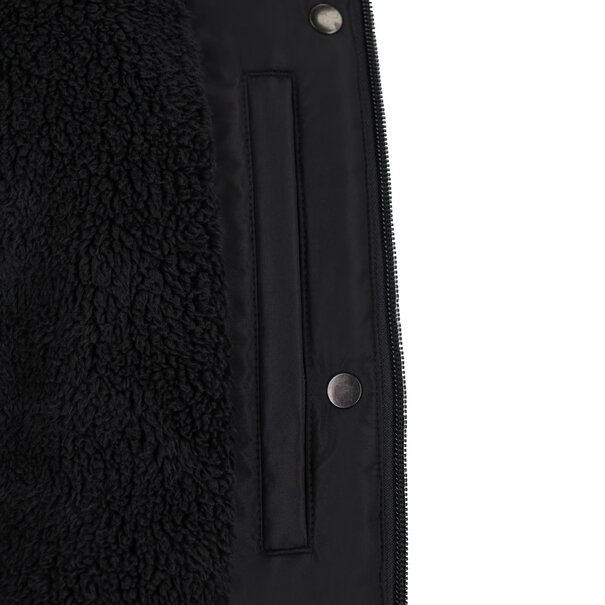 QHP Winterjas Rayah met afneembare mouwen Black