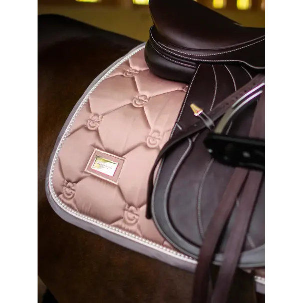 Equestrian Stockholm Saddle Pad Pink Pearl Full