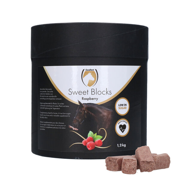 Excellent Excellent Horse Sweet Blocks Framboos 1,2 kg
