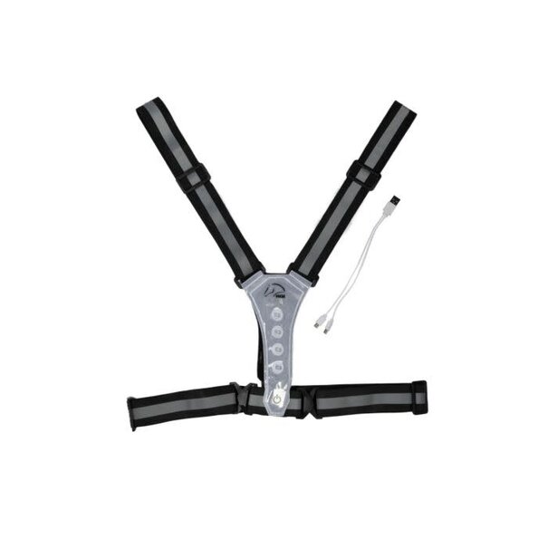 LED-verlicht Vest Zilver