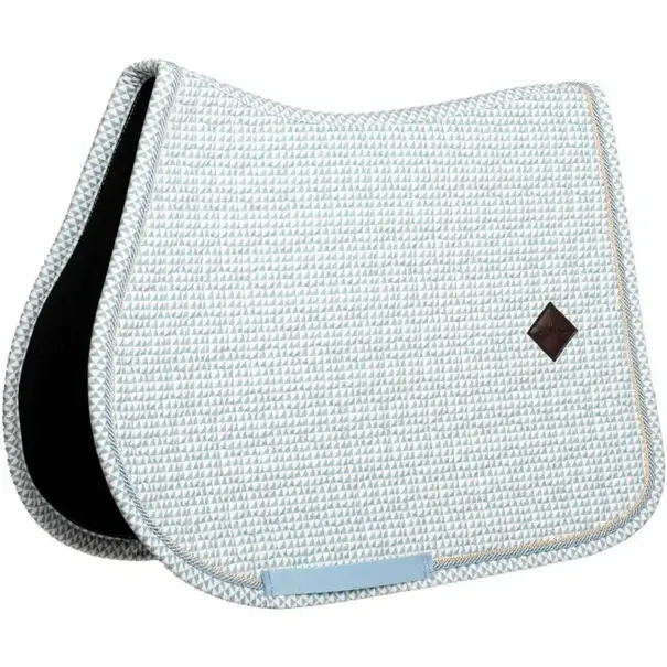 Kentucky Zadeldoek velvet flags printing light blue jumping Full