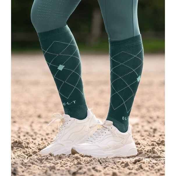 Elt Argyle Riding Socks