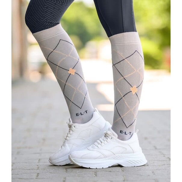 Elt Argyle Riding Socks