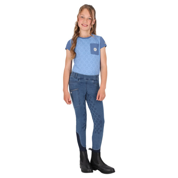 QHP Rijlegging Rosalynn Junior full grip Denim