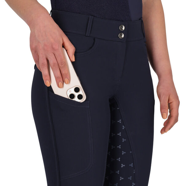 QHP Rijbroek Aubree full grip Navy