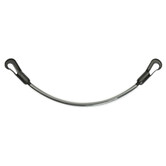 Geplastificeerd staartkoord Black 50 cm