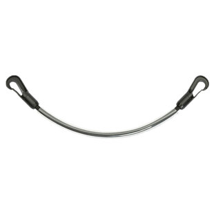 Geplastificeerd staartkoord Black 50 cm