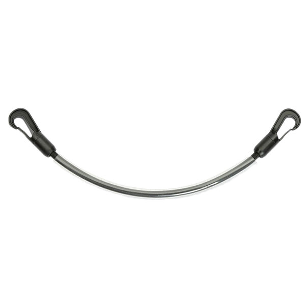 QHP Geplastificeerd staartkoord Black 50 cm