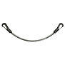 Geplastificeerd staartkoord Black 50 cm