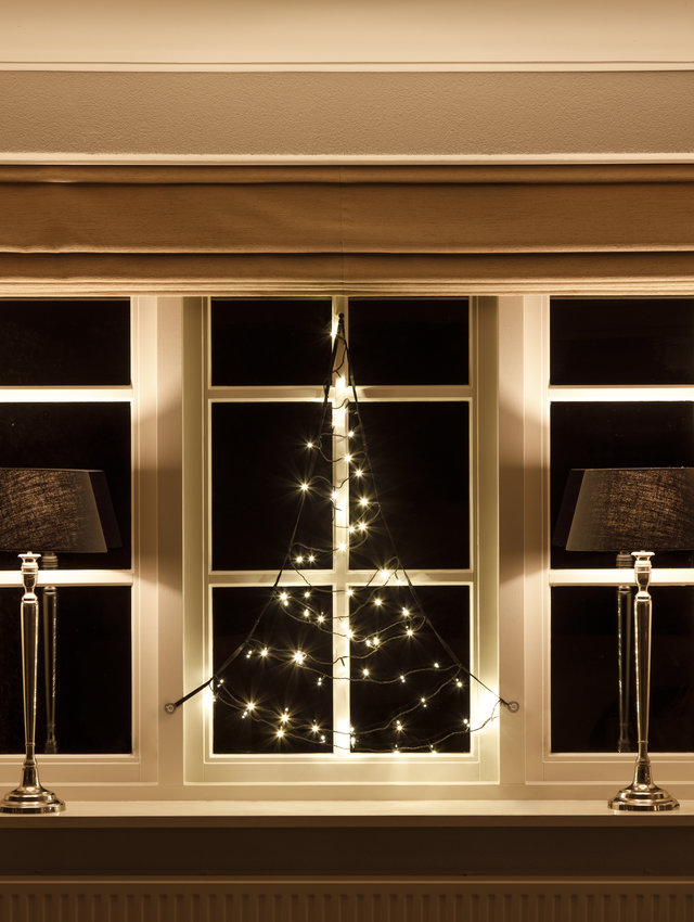 Fairybell Fenster Baum | 125 cm | 60 LED-Leuchten | Warmweiß
