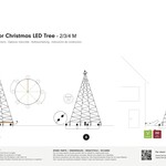 Fairybell | 2 metres | 300 LED lights | Including mast | Warm white