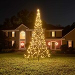 Fairybell | 4 meter | 640 LED-lampjes | Inclusief mast | Warm wit