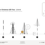 Fairybell | 3 Meter | 480 LED-Leuchten | Inklusive Mast | Warmweiss