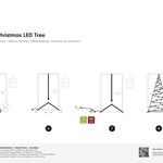 Fairybell Door Christmas Tree | 210 cm | 120 LED lights | Twinkle
