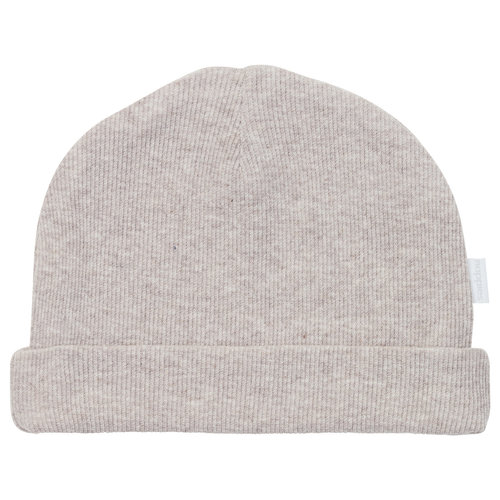 Noppies Noppies - Mutsje Rib Nevel Taupe Melange Noppies Noppies - Mutsje Rib Nevel Taupe Melange