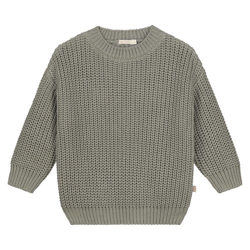 Yuki Kidswear Chunky Knitted Sweater - Sage Yuki Kidswear Chunky Knitted Sweater - Sage