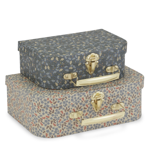 Konges Sløjd 2-Pack Suitcase | Champ Bleu/Nuit Des Fleurs Konges Sløjd 2-Pack Suitcase | Champ Bleu/Nuit Des Fleurs