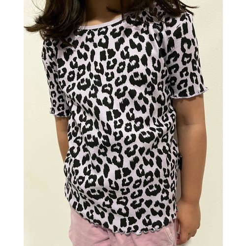 Daily Brat Rosie Leopard T-shirt -  Pastel Lilac
