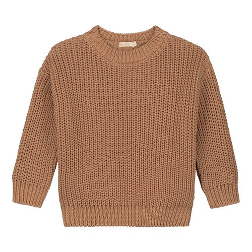 Yuki Kidswear Chunky Knitted Sweater - Bisquit Yuki Kidswear Chunky Knitted Sweater - Bisquit