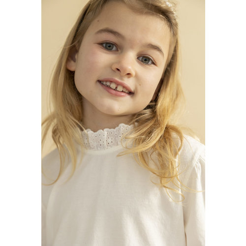 Navy Natural Holly Top Marshmallow Broderie Navy Natural Holly Top Marshmallow Broderie