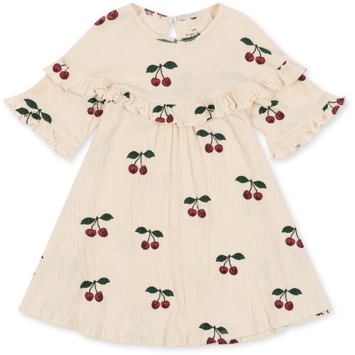 Konges Sløjd Chleo Frill Dress - Ma Grande Cerise Konges Sløjd Chleo Frill Dress - Ma Grande Cerise