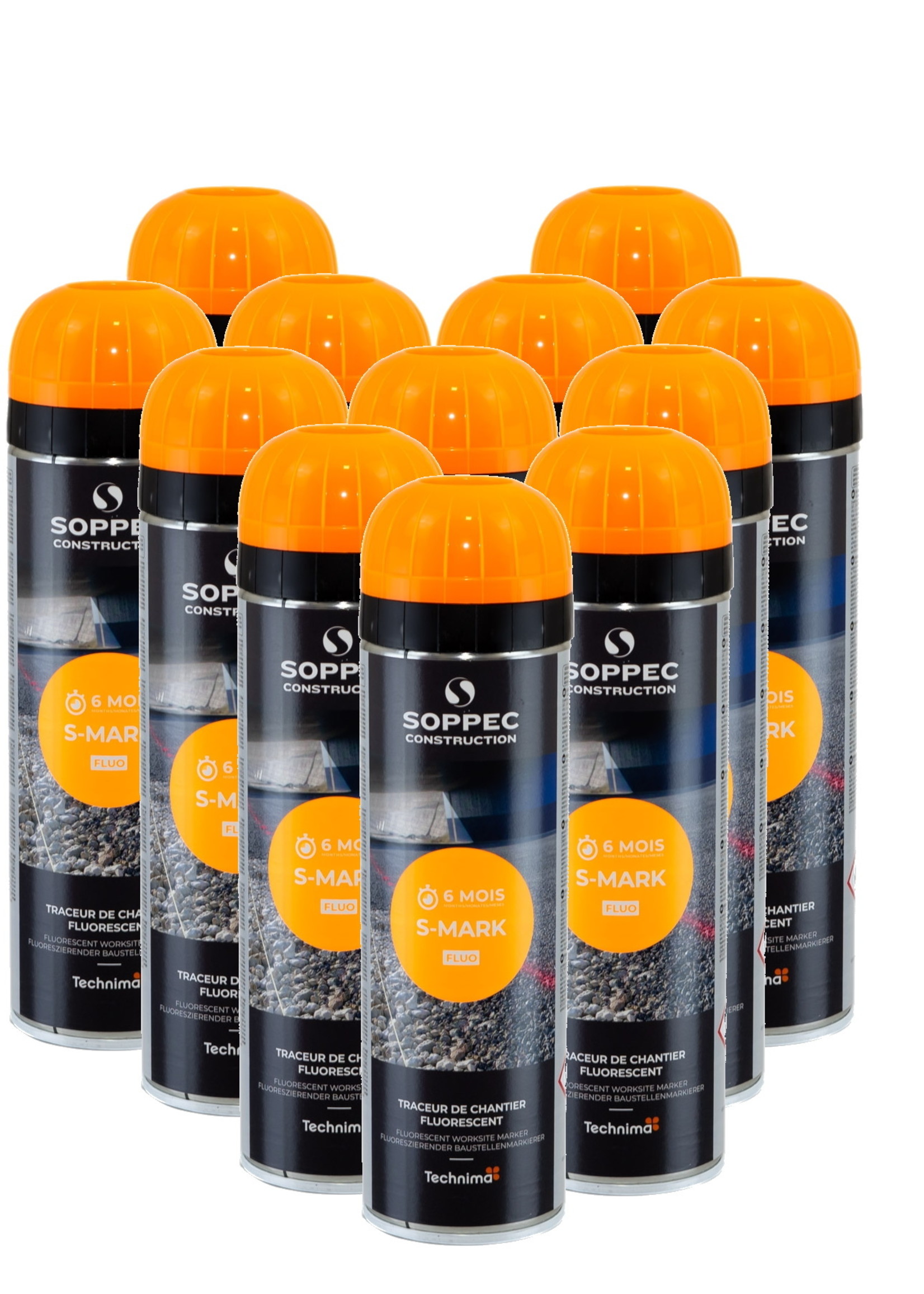 SOPPEC | Markierungsfarbe 500ml Erhältlich in Orange, Rot und Grün