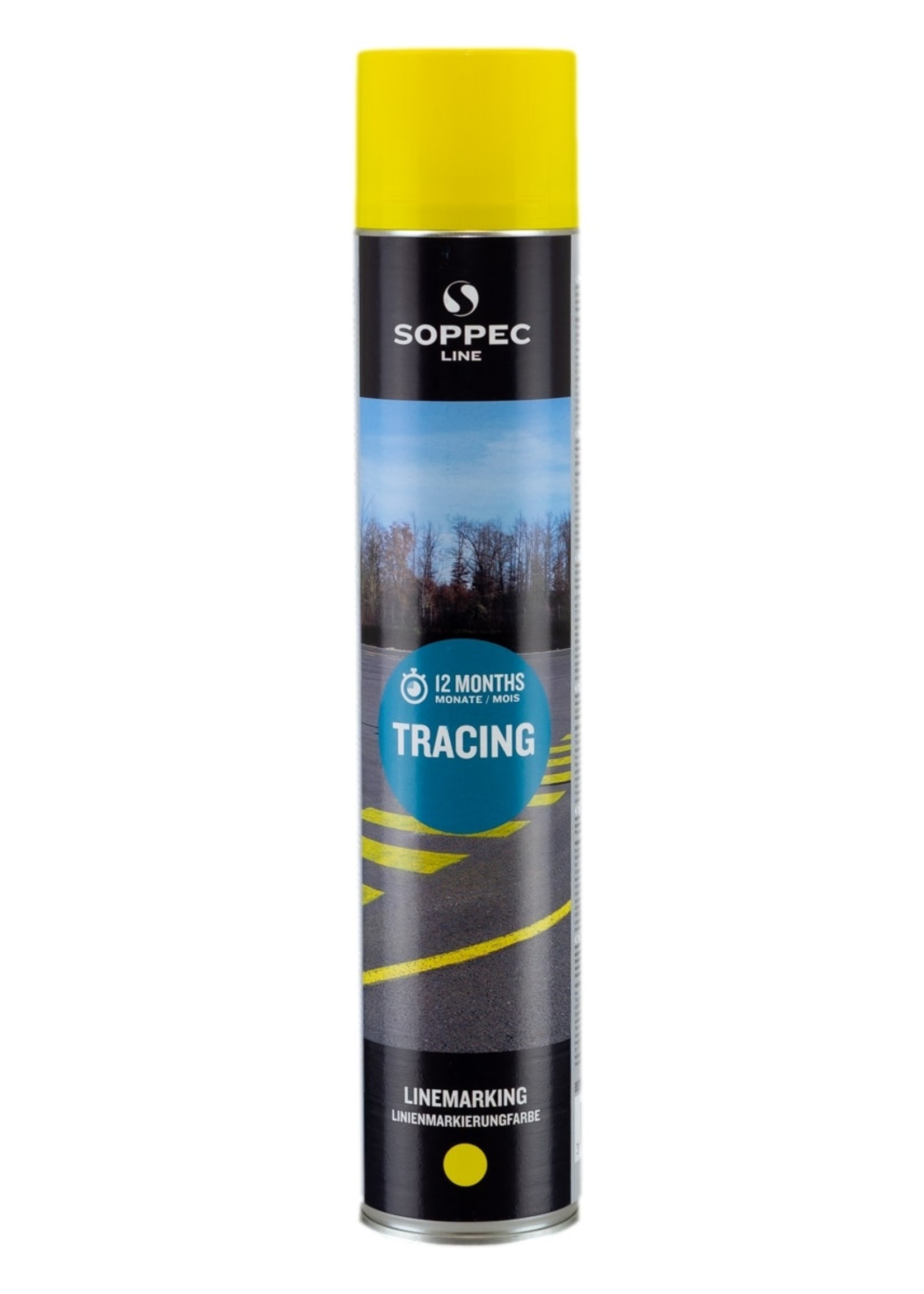 SOPPEC | Markierungsfarbe Weiss 750 ml Tracing für Asphalt