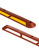 RI-TRAFFIC Leitschwelle GUMMI 100 cm (ROT)