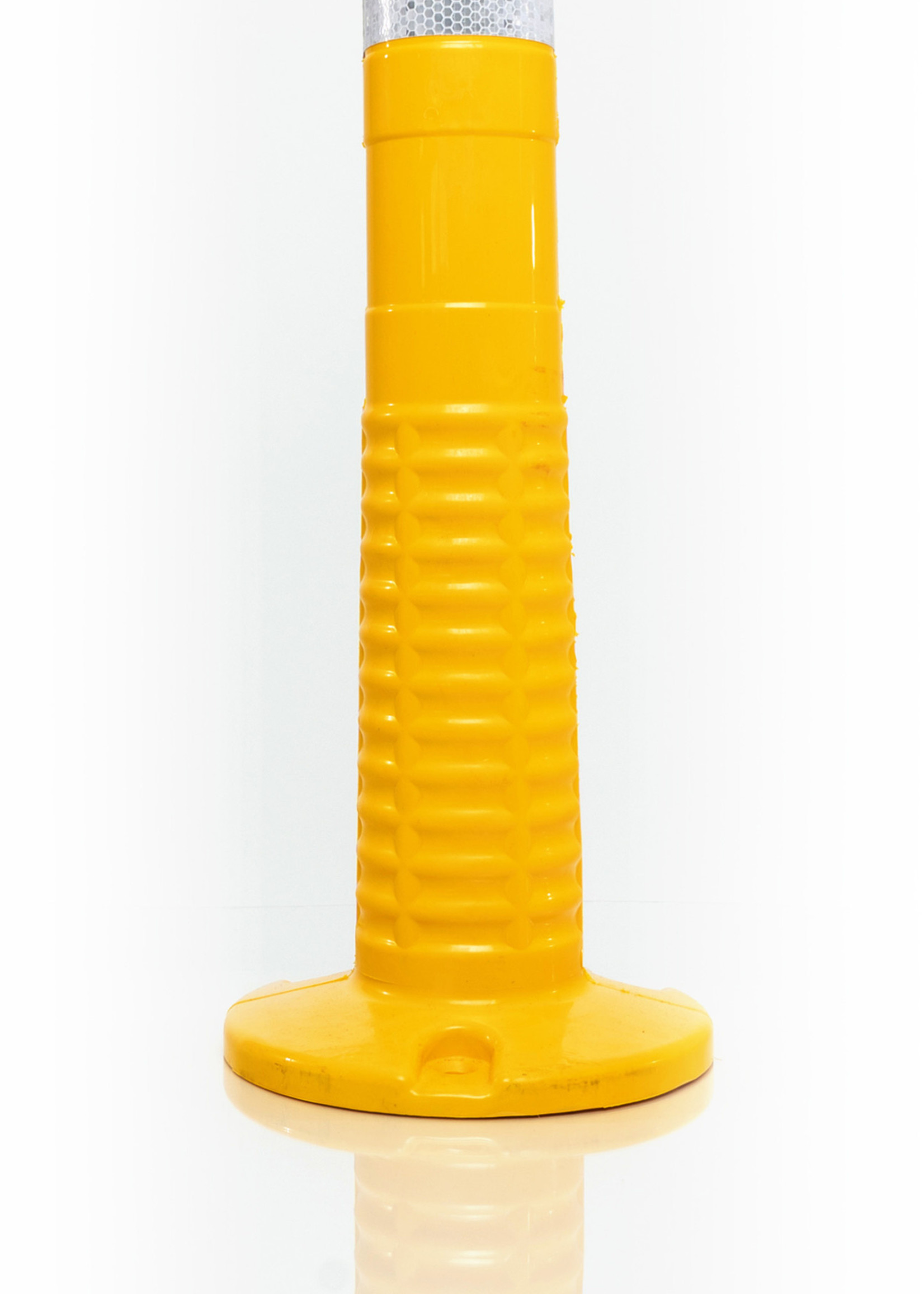 RI-TRAFFIC Flexibler Absperrpfosten GELB T-FLEX 75 CM