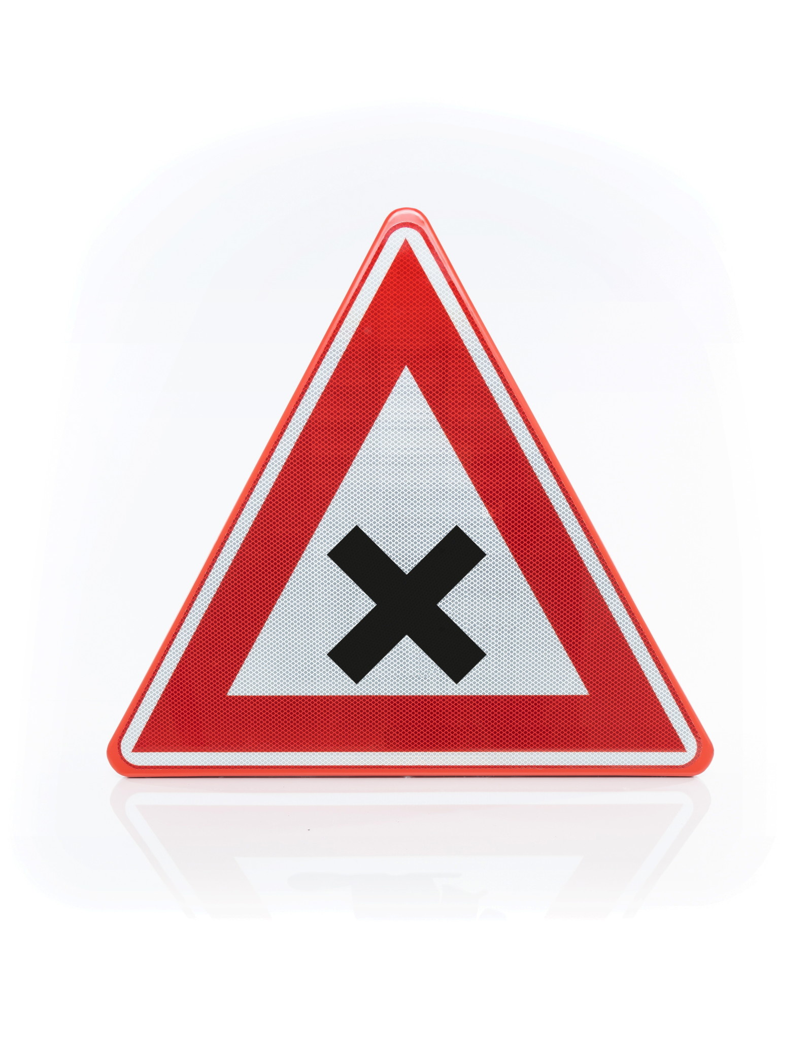 Gefahrliche Kreuzung Schild