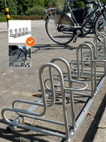 BICICLETA Fahrradständer 5 Fahrräder | L-förmiger Boden