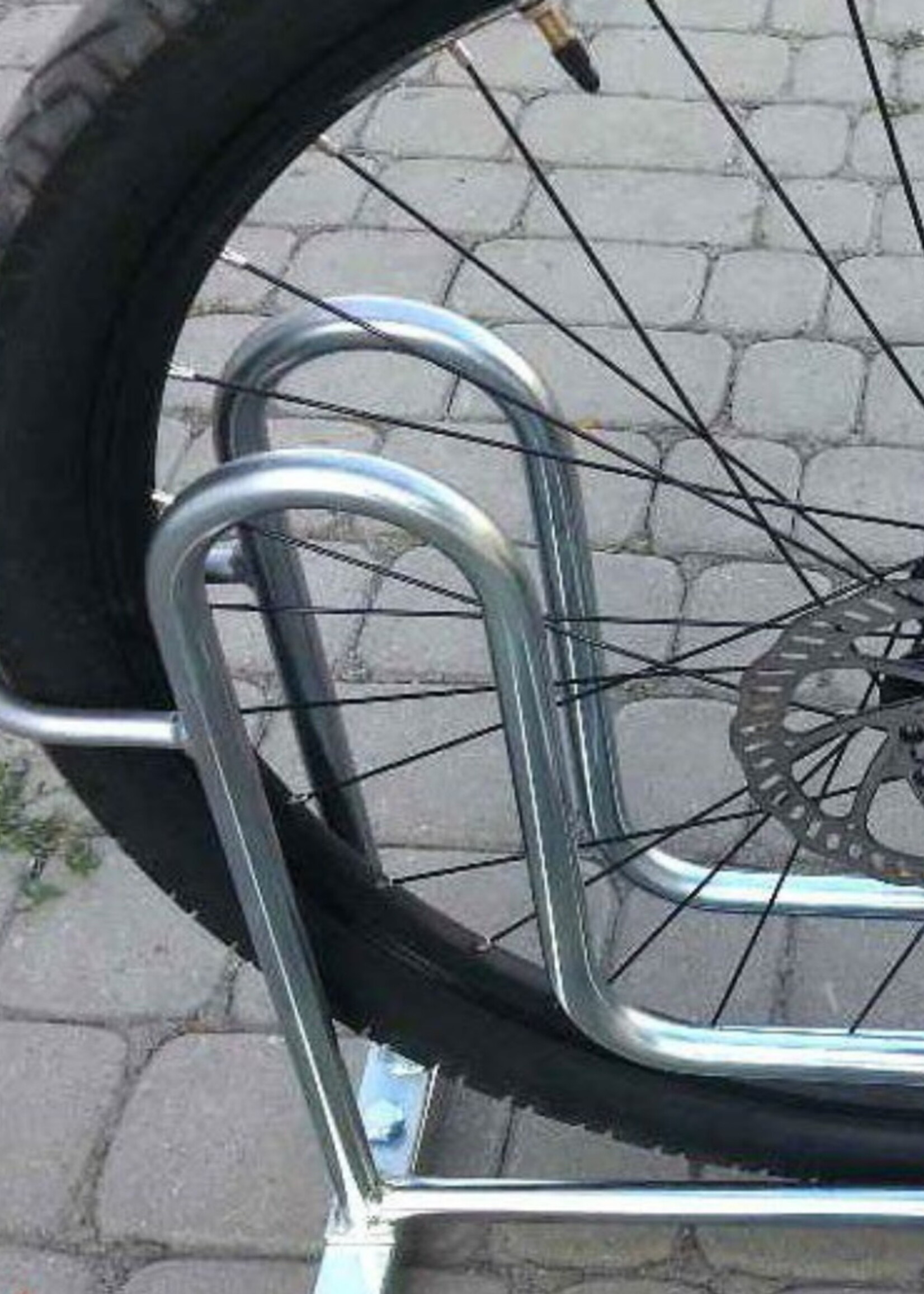 BICICLETA Fahrradständer für 5 Fahrräder Rostfreier Stahl & Verzinkter Stahl