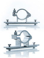 RI-TRAFFIC Rohrschellen für Verkehrsschilder 48 mm (EXTRA BREIT 160 mm)