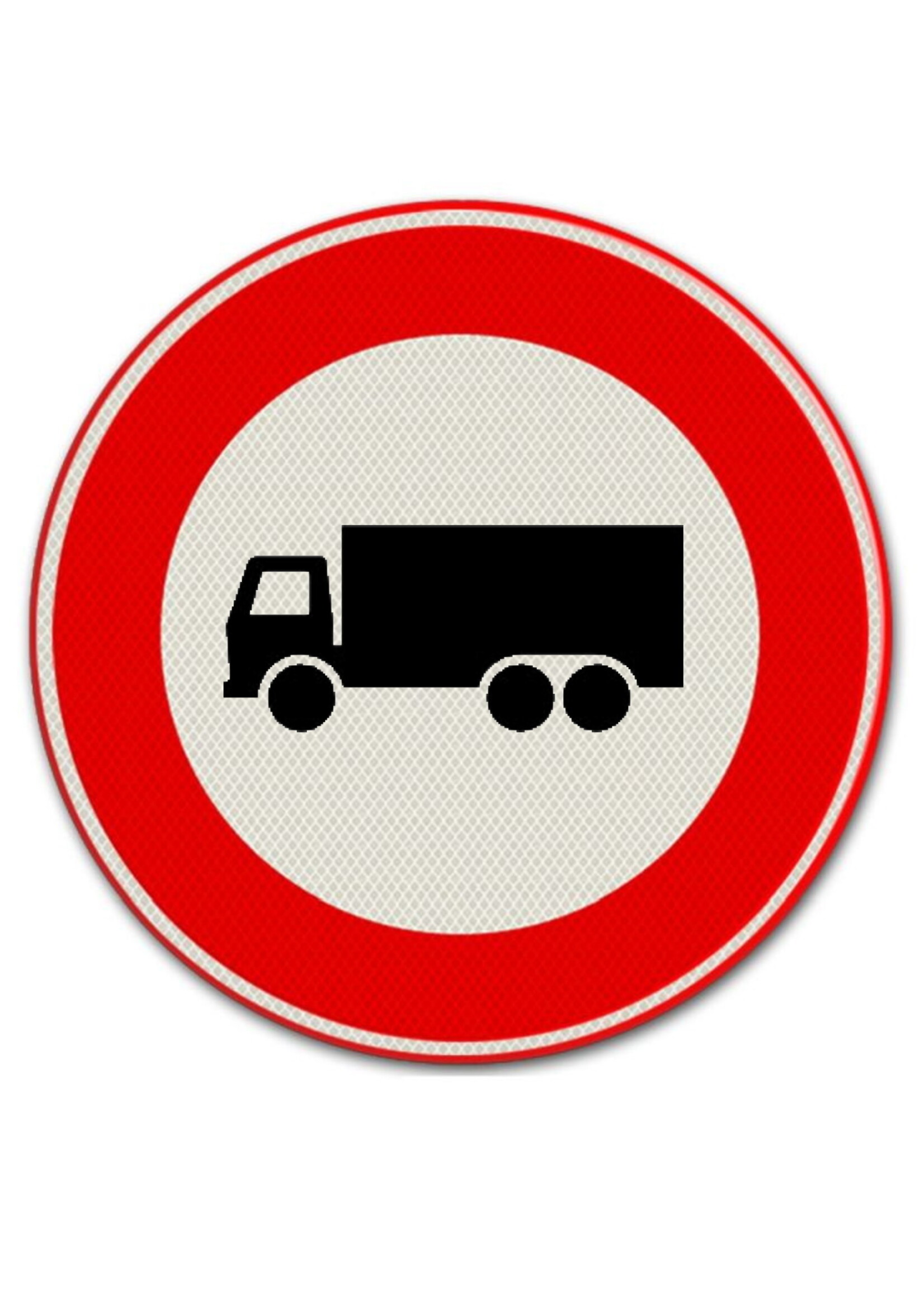 RI-TRAFFIC Verkehrsschild: Verbot für Kraftfahrzeuge / Durchfahrt Verboten für Lastkraftwagen - LKW