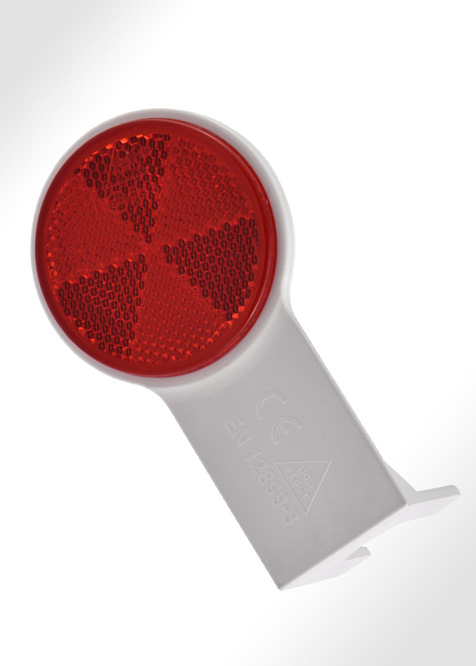 RI-TRAFFIC Schutzplanken-Reflektoren aus Kunststoff, beidseitige Reflexion ROT-WEISS