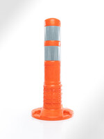RI-TRAFFIC Flexibler Absperrpfosten 45 cm (ORANGE)