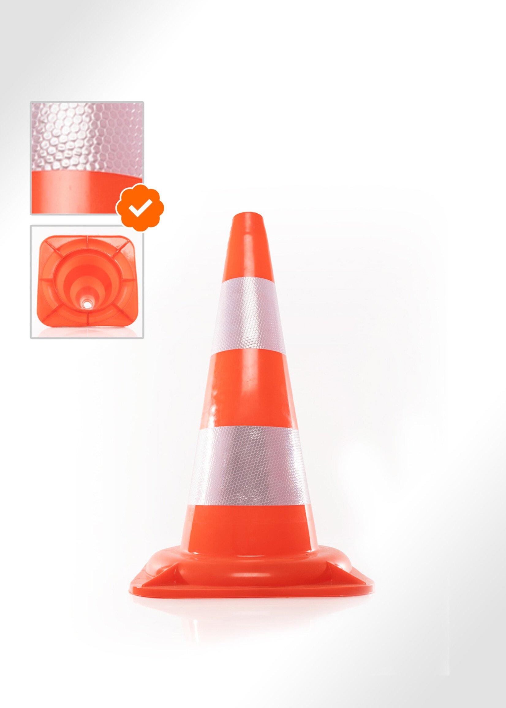 RI-TRAFFIC Pylon 50 cm ORANGE | Pylon Günstig Preis