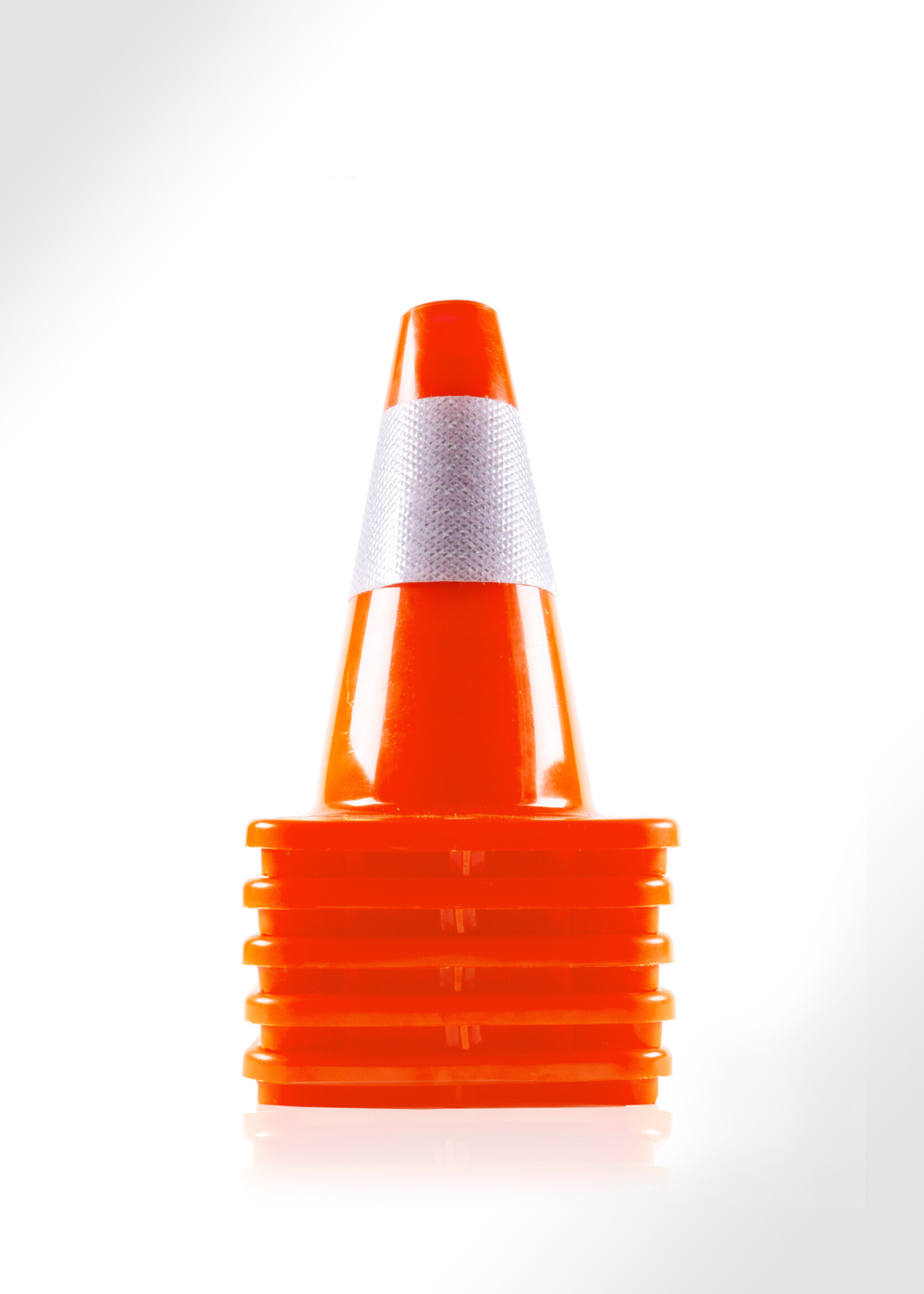 RI-TRAFFIC Leitkegel aus PVC, Höhe 300 mm, reflektierend RA2